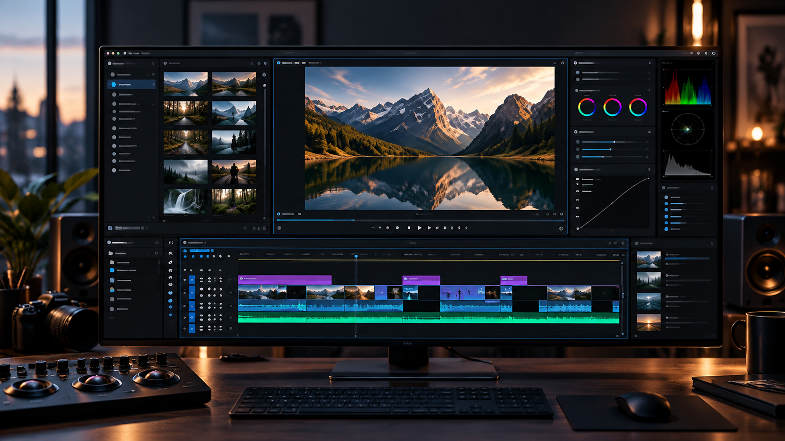 Construção de narrativa audiovisual em ambiente de edição