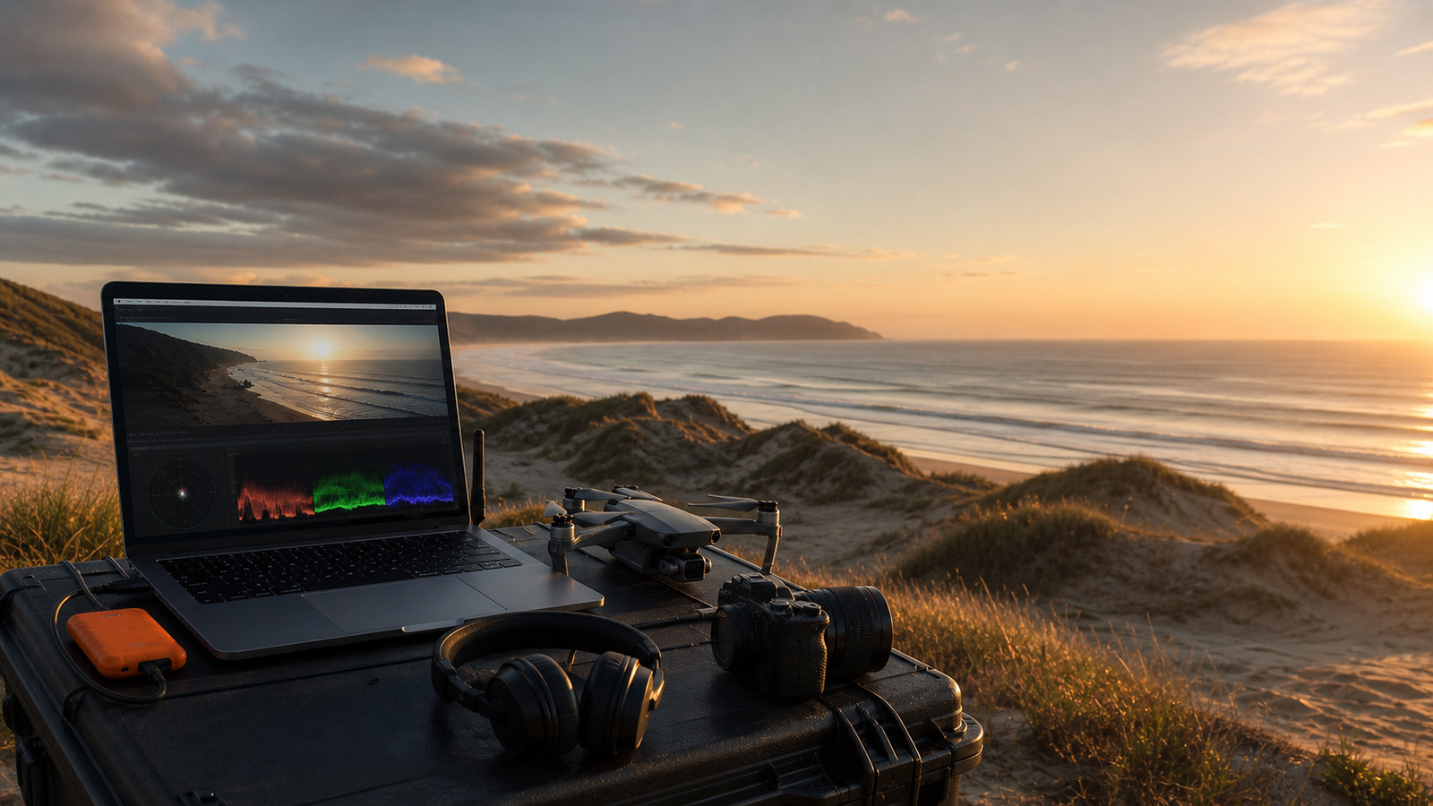 Bastidores de produção e pós-produção audiovisual